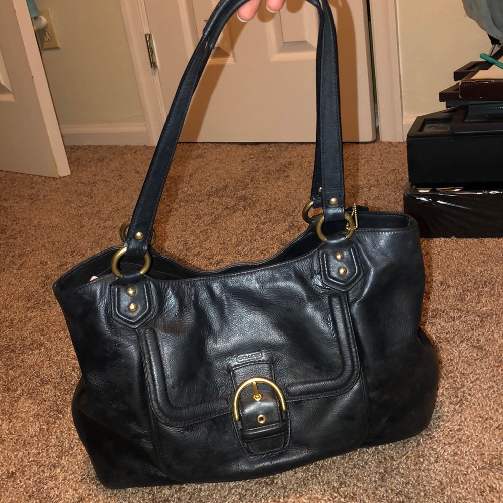 COACH black leather satchel